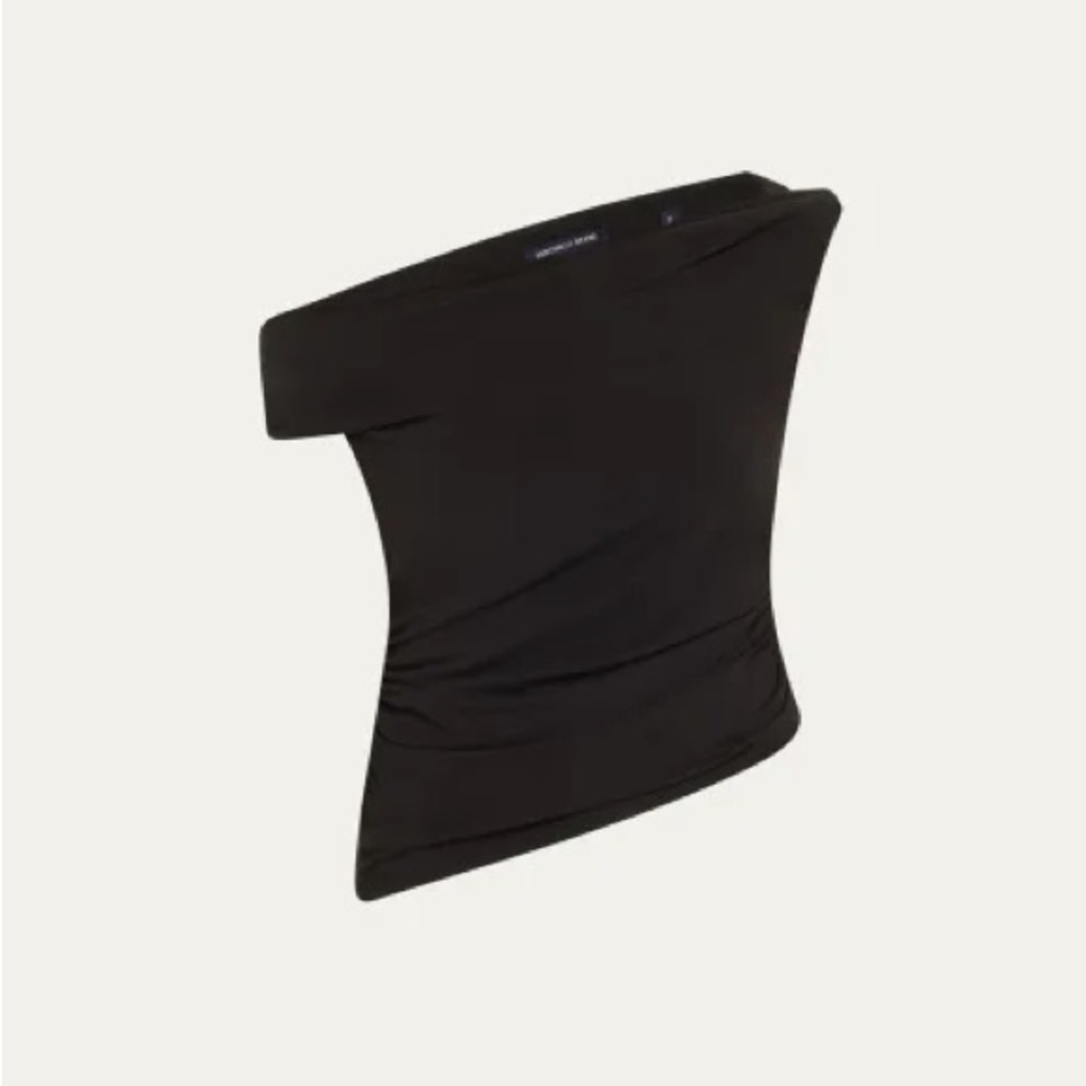 Veronica Beard Black Off-Shoulder Blouse